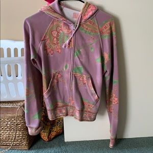 Floral pattern lucky brand hoodie